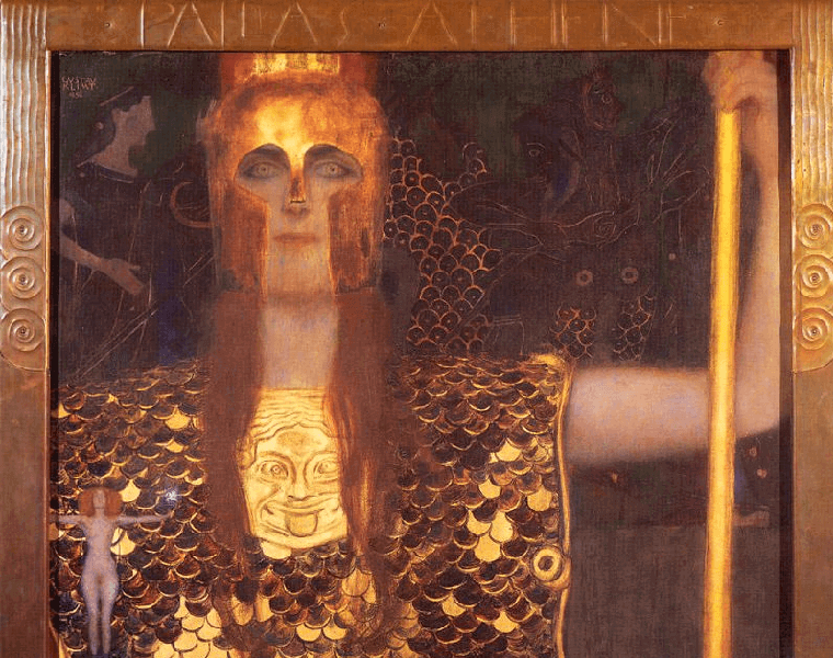 oeuvre d'art de gustav klimt avec de l'or 2